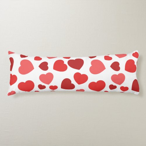 Pattern Of Hearts Red Hearts Hearts Pattern Body Pillow