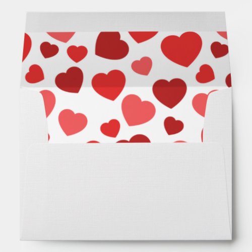 Pattern Of Hearts Red Hearts Hearts Pattern Envelope