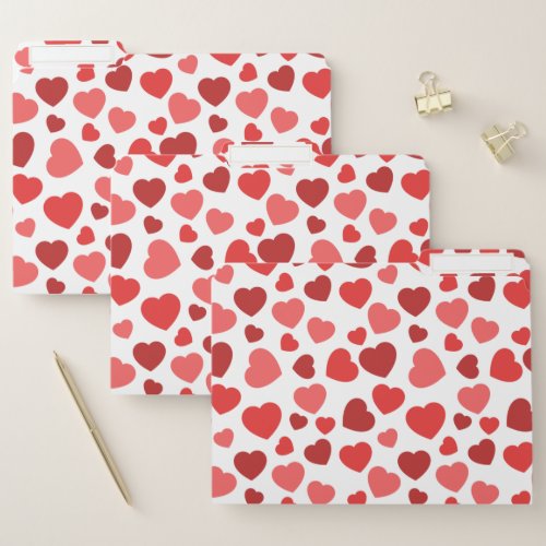 Pattern Of Hearts Red Hearts Hearts Pattern File Folder