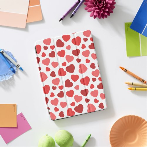 Pattern Of Hearts Red Hearts Hearts Pattern iPad Air Cover