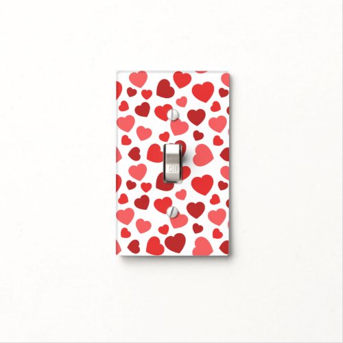 Pattern Of Hearts Red Hearts Hearts Pattern Light Switch Cover