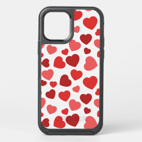 Pattern Of Hearts Red Hearts Hearts Pattern OtterBox Symmetry iPhone 12 Case