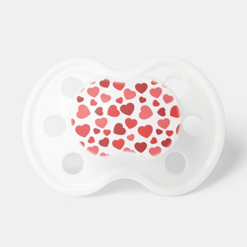 Pattern Of Hearts Red Hearts Hearts Pattern Pacifier
