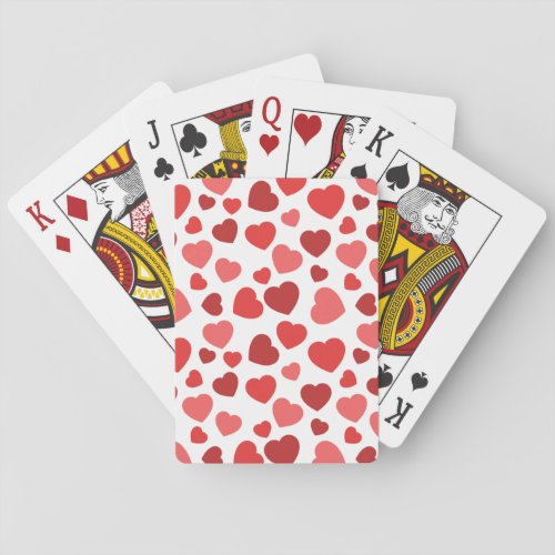 Pattern Of Hearts Red Hearts Hearts Pattern Playing Cards