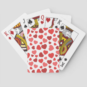 Pattern Of Hearts, Red Hearts, Hearts Pattern Poker Cards