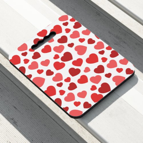 Pattern Of Hearts Red Hearts Hearts Pattern Seat Cushion