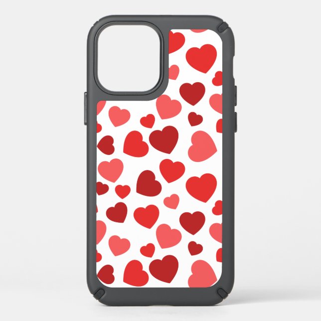 Pattern Of Hearts, Red Hearts, Hearts Pattern Speck iPhone 12 Case (Front)