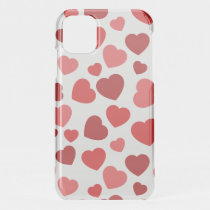 Pattern Of Hearts, Red Hearts, Hearts Pattern iPhone 11 Case