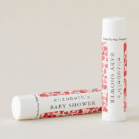 Pattern Of Hearts, Red Hearts, Love, Baby Shower Lip Balm