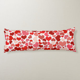 Pattern Of Hearts, Red Hearts, Love Body Pillow