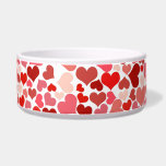Pattern Of Hearts, Red Hearts, Love Bowl<br><div class="desc">Cute,  fun and adorable pattern with red hearts. Modern and trendy gift,  perfect for Valentine's Day.</div>