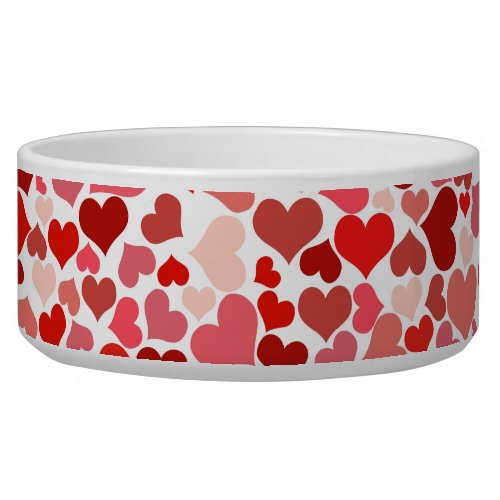Pattern Of Hearts Red Hearts Love Bowl