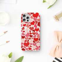 Pattern Of Hearts, Red Hearts, Love iPhone 11 Case