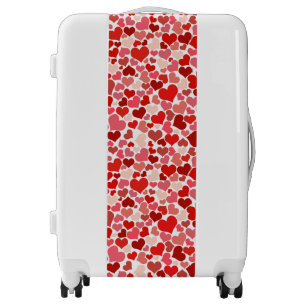 Pattern Of Hearts, Red Hearts, Love Luggage
