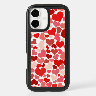 Pattern Of Hearts, Red Hearts, Love iPhone 16 Case