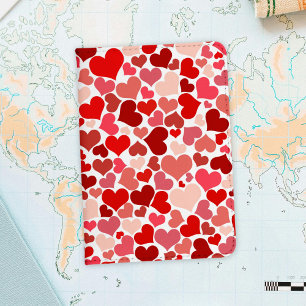 Pattern Of Hearts, Red Hearts, Love Passport Holder