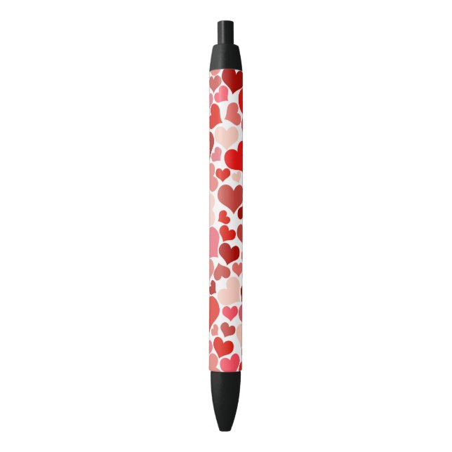 Pattern Of Hearts, Red Hearts, Love Pen (Front Vertical)