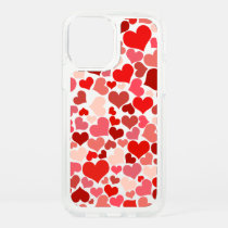 Pattern Of Hearts, Red Hearts, Love Speck iPhone 12 Case
