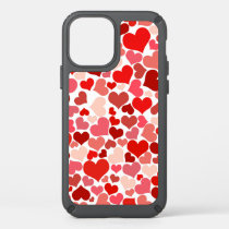 Pattern Of Hearts, Red Hearts, Love Speck iPhone 12 Case
