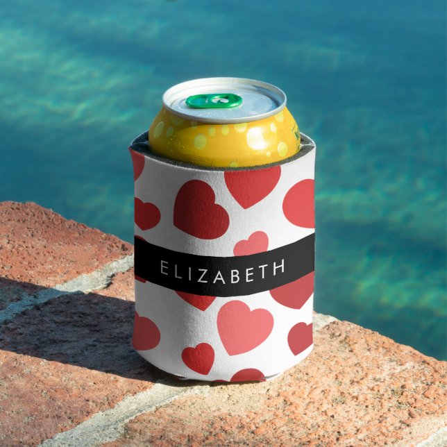 Pattern Of Hearts, Red Hearts, Your Name Can Cooler (In Situ Pool)