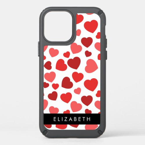 Pattern Of Hearts Red Hearts Your Name Speck iPhone 12 Case