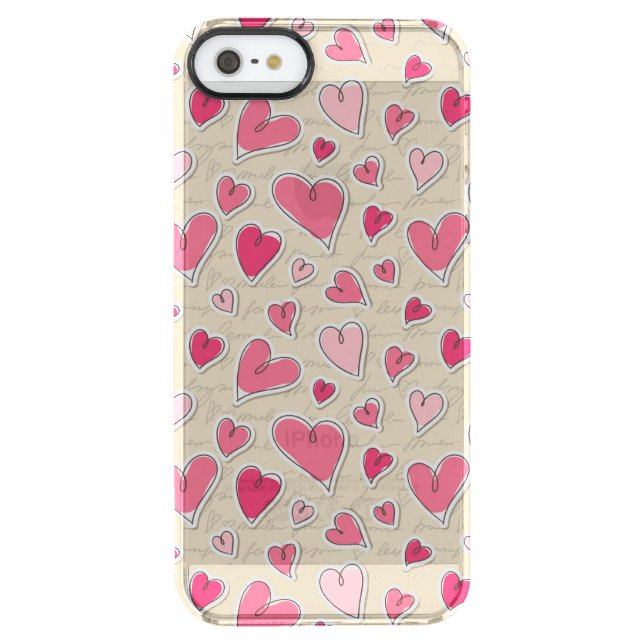 Pattern of Hearts Uncommon iPhone Case (Back)