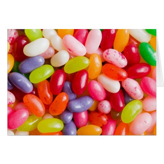 Pattern of jelly beans cards (Front Horizontal)