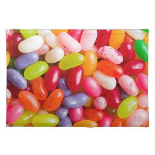 Pattern of jelly beans cloth placemat