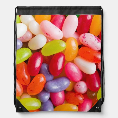 Pattern of jelly beans drawstring bag