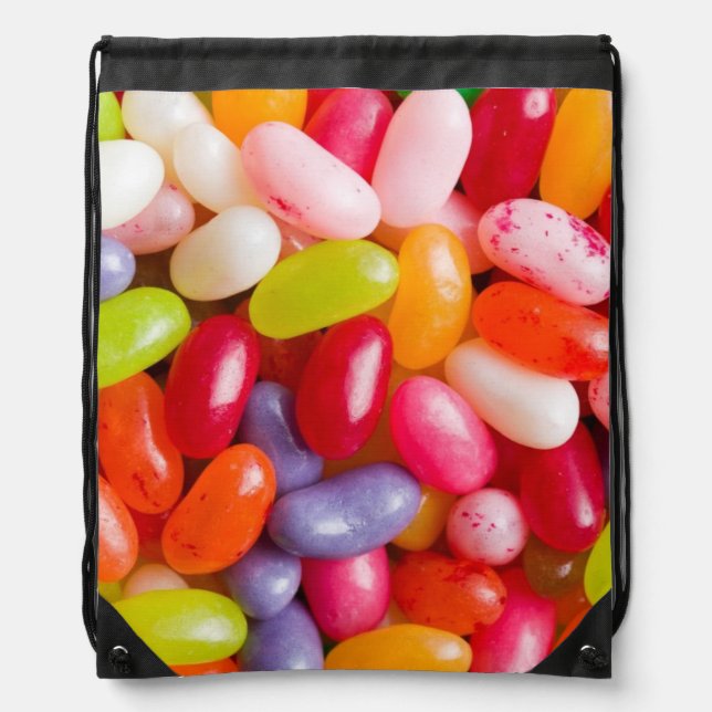Pattern of jelly beans drawstring bag (Front)