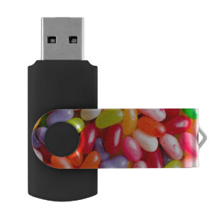 Pattern of jelly beans flash drive