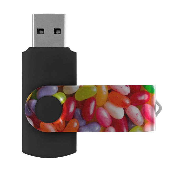 Pattern of jelly beans flash drive (Opened)