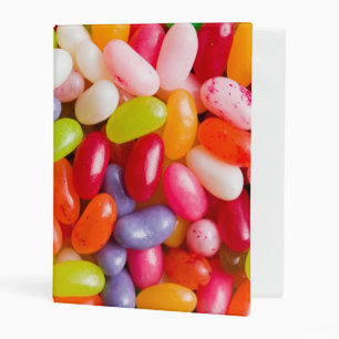 Pattern of jelly beans mini binder