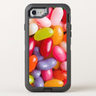 Pattern of jelly beans OtterBox defender iPhone SE/8/7 case
