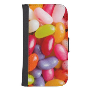 Pattern of jelly beans wallet phone case for samsung galaxy s4