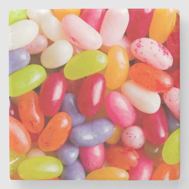 Pattern of jelly beans stone coaster (Front)