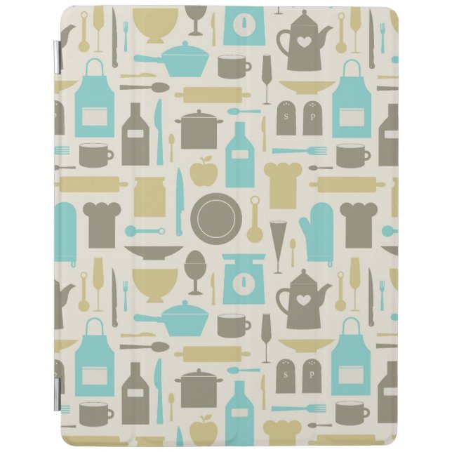 Pattern Of Kitchen Tools iPad Smart Cover (Front)