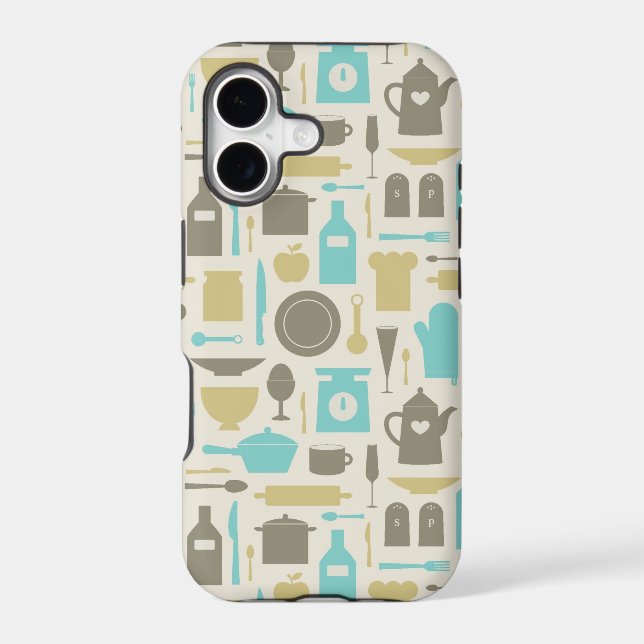 Pattern Of Kitchen Tools Iphone Case (Back)