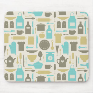Pattern Of Kitchen Tools Mouse Pad
