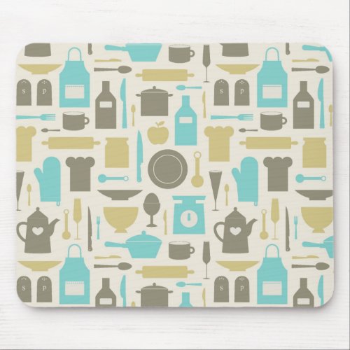 Pattern Of Kitchen Tools Mouse Pad