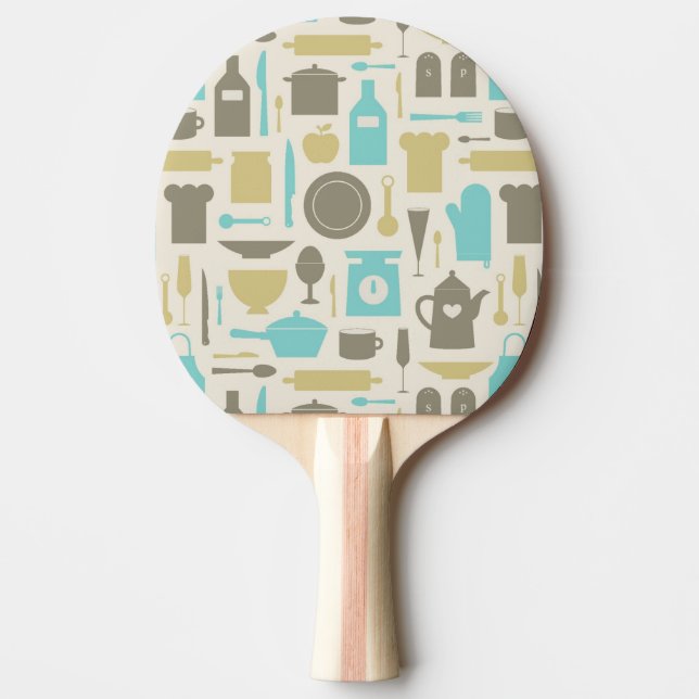 Pattern Of Kitchen Tools Ping Pong Paddle (Front)