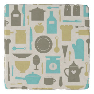 Pattern Of Kitchen Tools Trivet