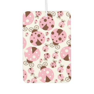 Pattern Of Ladybugs, Cute Ladybugs, Pink Ladybugs Air Freshener