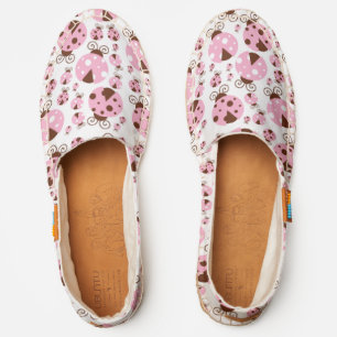 Pattern Of Ladybugs, Cute Ladybugs, Pink Ladybugs Espadrilles