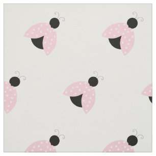 Pattern Of Ladybugs, Cute Ladybugs, Pink Ladybugs Fabric