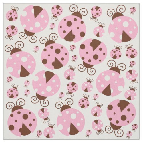 Pattern Of Ladybugs Cute Ladybugs Pink Ladybugs Fabric