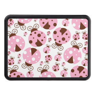 Pattern Of Ladybugs, Cute Ladybugs, Pink Ladybugs Hitch Cover