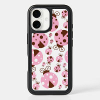 Pattern Of Ladybugs, Cute Ladybugs, Pink Ladybugs