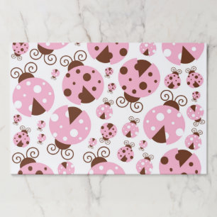 Pattern Of Ladybugs, Cute Ladybugs, Pink Ladybugs Paper Pad
