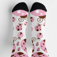 Pattern Of Ladybugs, Cute Ladybugs, Pink Ladybugs